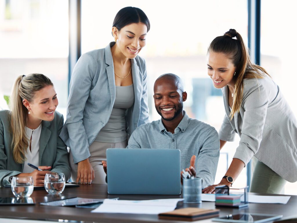 home-attorneys People looking at laptop